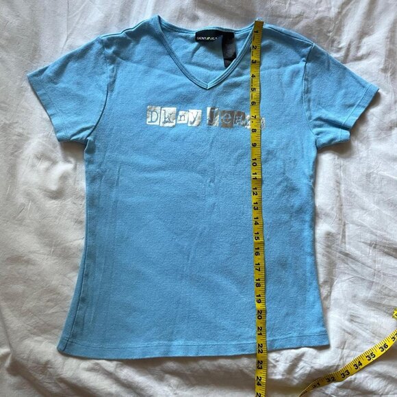 Y2K DKNY Blue Tee - Picture 8 of 8